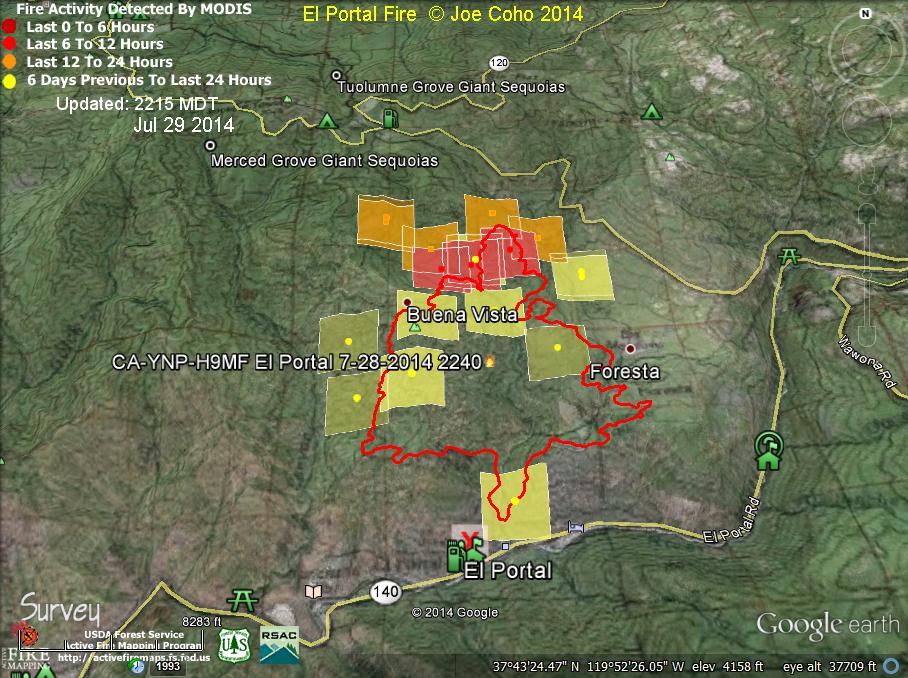 ElPortal-Fire-2215-MDT-Jul-29-2014-and-7-28-fire-boundary