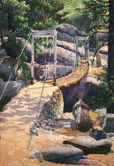Yosemite-Holiday-Craft-Bazaar-Bill-Davis Wawona-Swinging-Bridge
