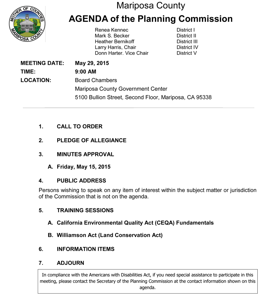 2015 05 29 Planning Commission