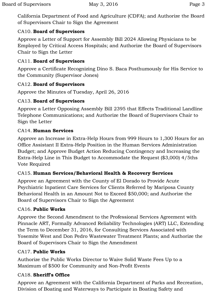 2016 05 03 mariposa county board of supervisors agenda may 3 2016 3
