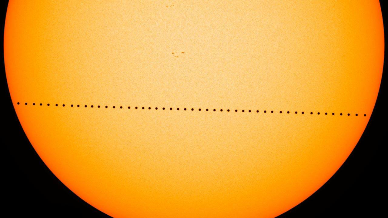 mercury sun transit may 9 2016 credit nasa sdo genna duberstein