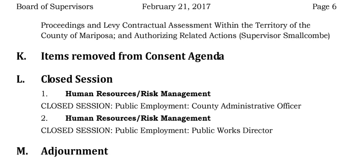 2017 02 21 mariposa county board of supervisors agenda february 21 2017 6