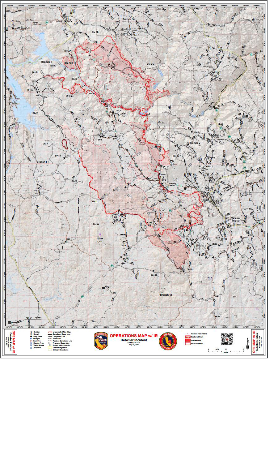 map operations detwiler fire mariposa county thursday july 20 2017 small