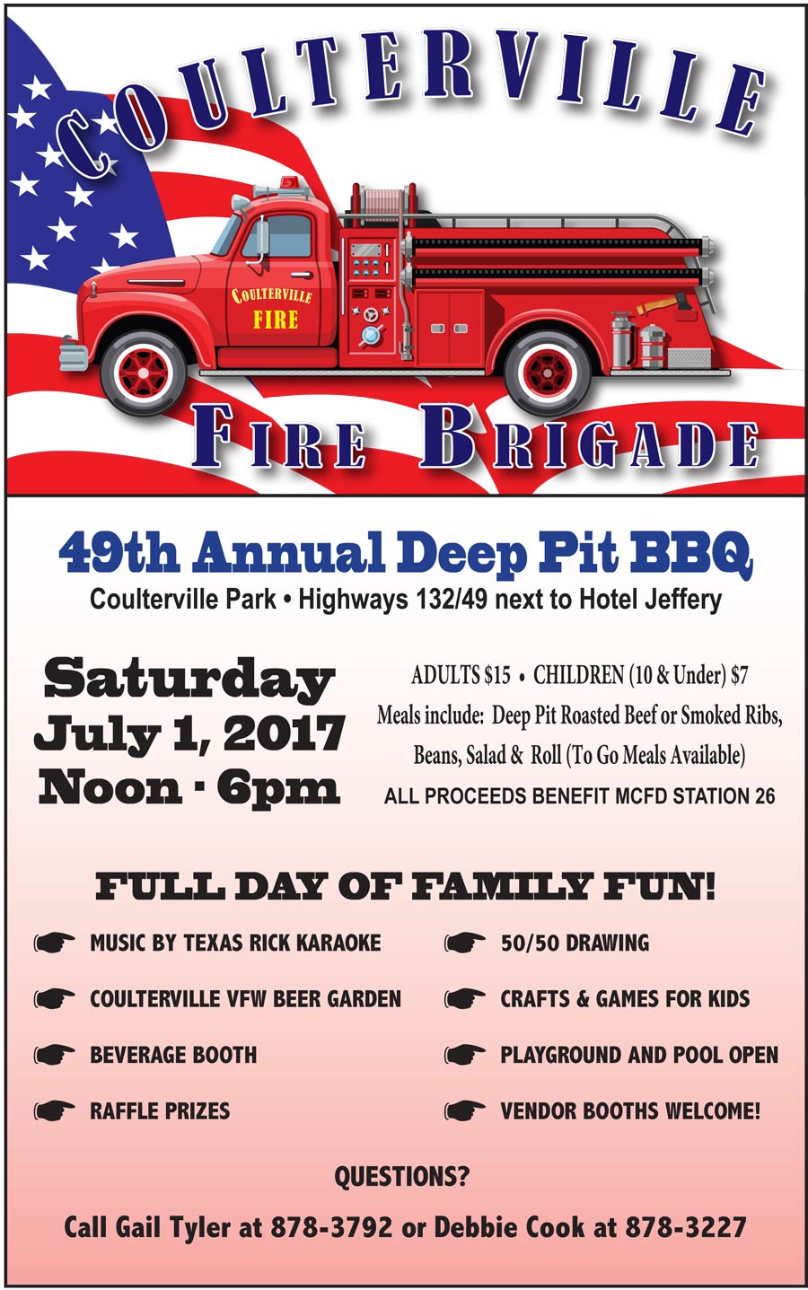7 1 17 Coulterville Fire Brigade BBQ