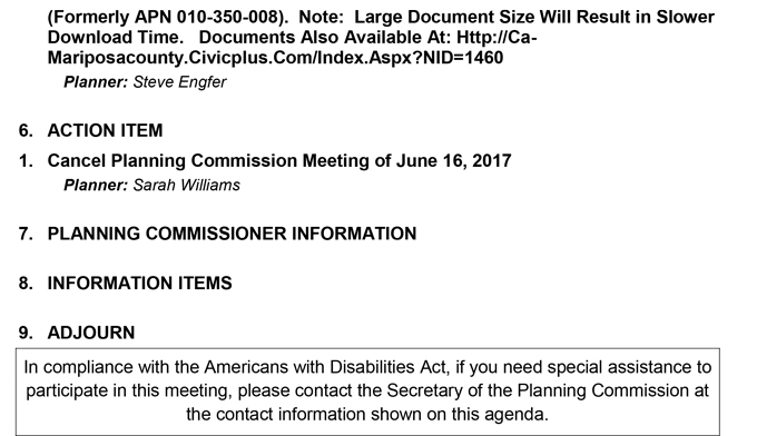 2017 06 02 mariposa county planning commission agenda june 2 2017 2