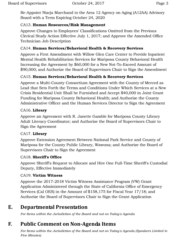 2017 10 24 mariposa county Board of Supervisors agenda october 24 2017 3