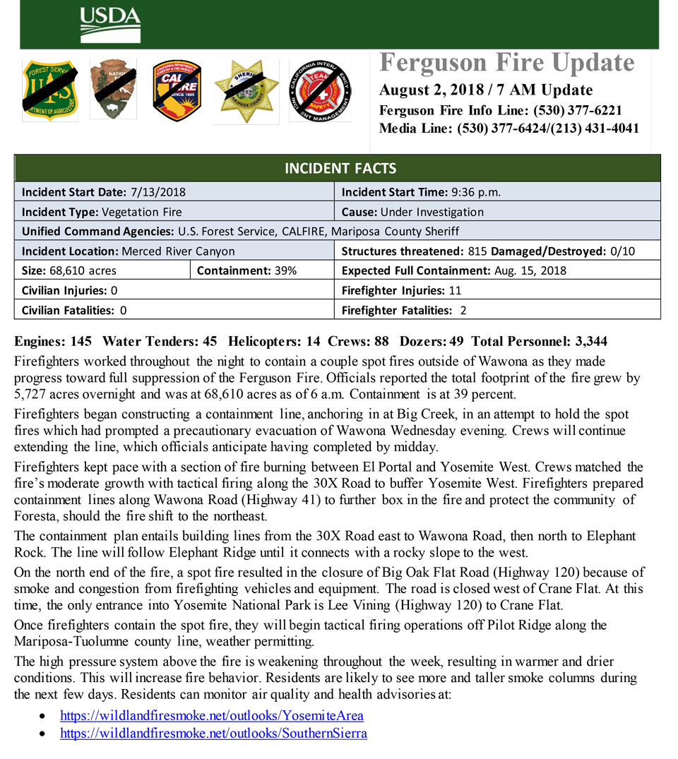 thuFERGUSON FIRE UPDATE 1