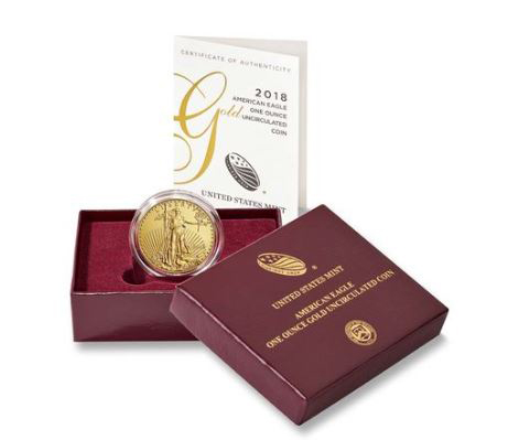 us mint 2018 american eagle one ounce gold uncirculated coin.1