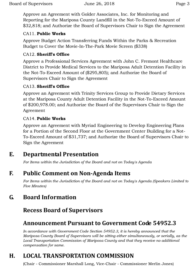 2018 06 26 mariposa county Board of Supervisors Agenda june 26 2018 3