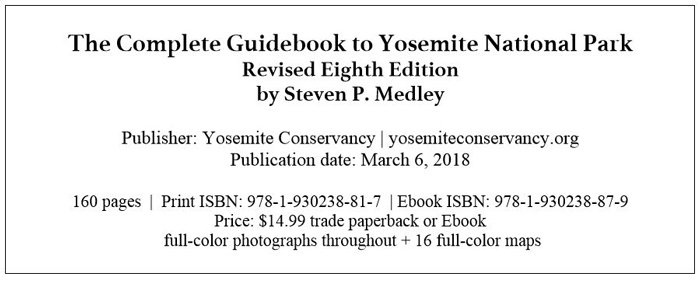 Yosemite Guide Book text