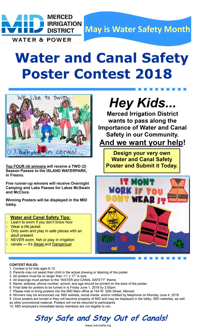 mid water safety poster contest 2018