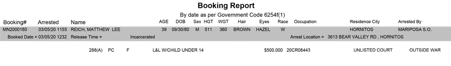 mariposa county booking report for march 5 2020