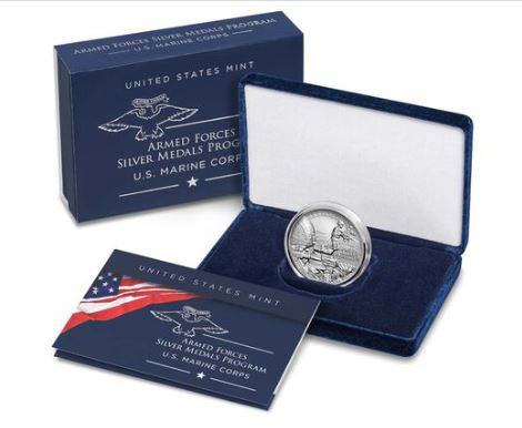 U.S. Marine Corps 2.5 Ounce Silver Medal