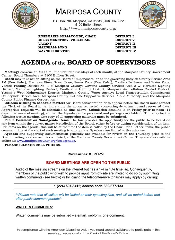 2022 11 08 Board of Supervisors 1