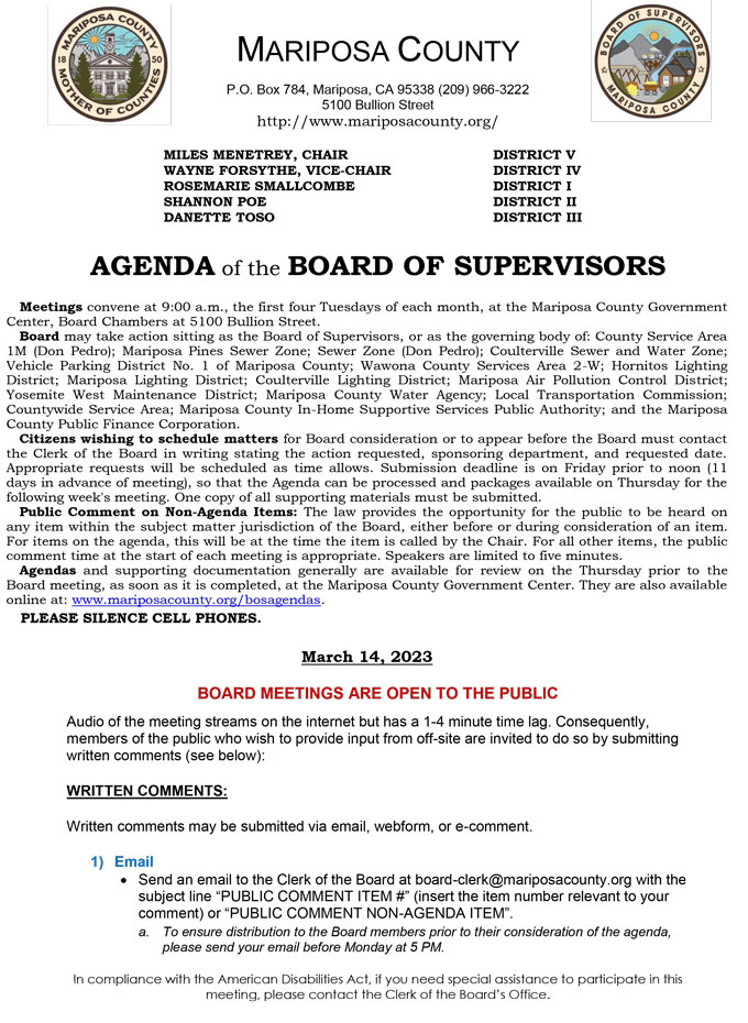 2023 03 14 Board of Supervisors 1