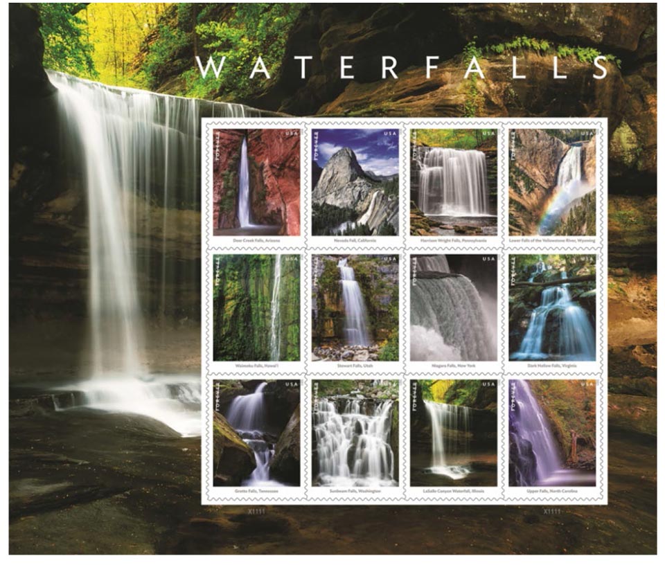 postal service to issue waterfall stamps 1
