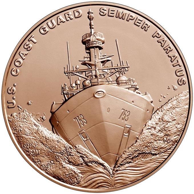 us coast guard bronze medal obverse