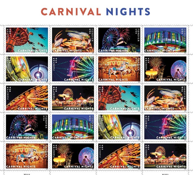 usps celebrate the magic of carnival nights stamps 1