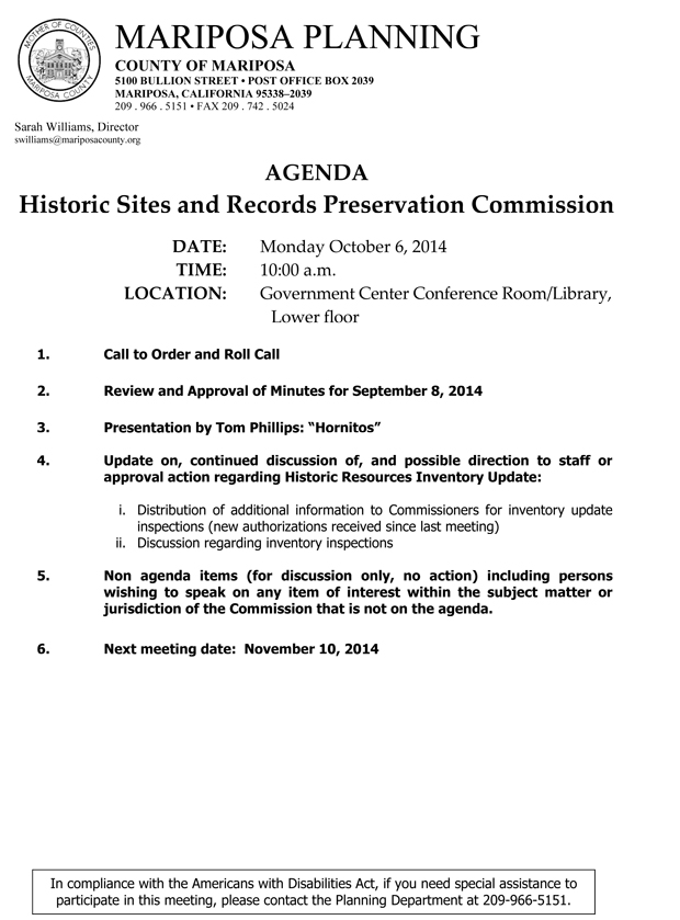 2014-10-06-Historic-Sites-&-Records-Preservation-Commission---Public-Agenda-1373