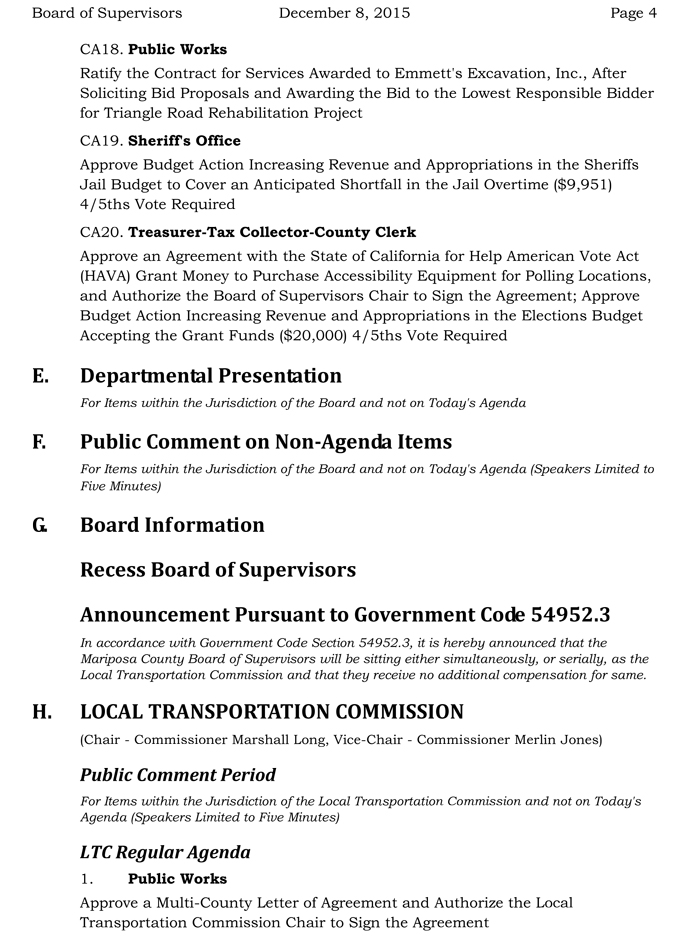 2015 12 08 mariposa county board of supervisors agenda 4