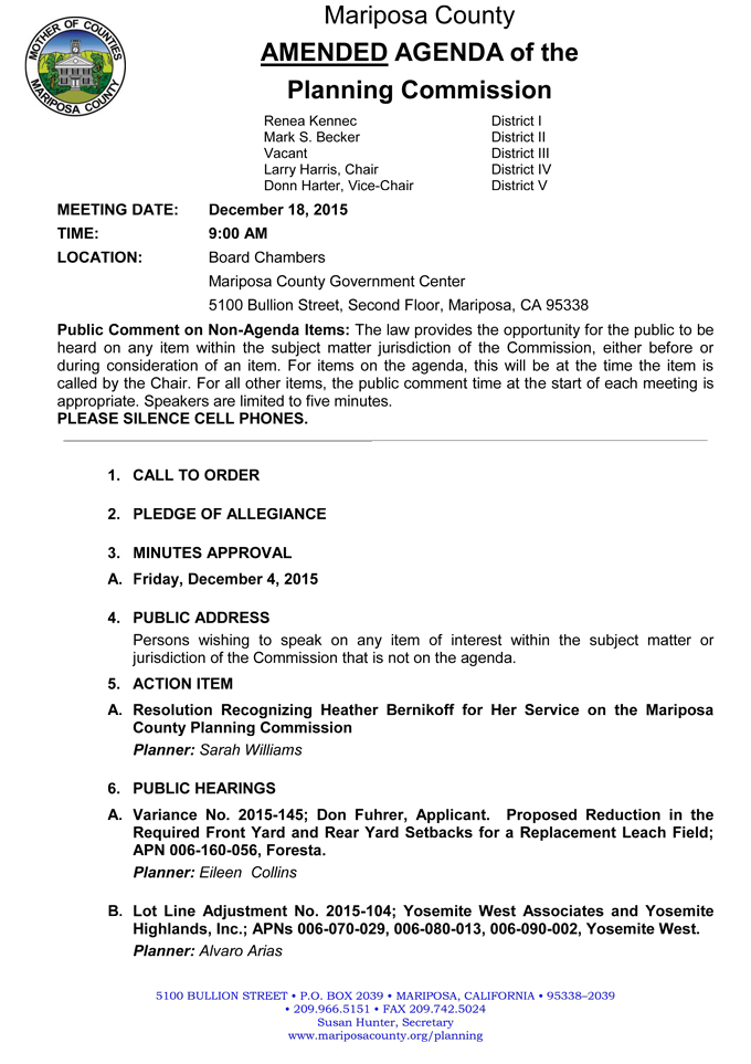 2015 12 18 mariposa county planning commission agenda 1