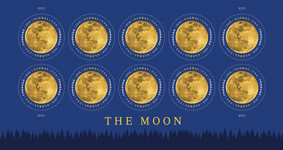 usps moon stamps