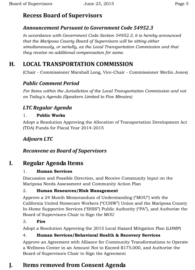 2015 06 23 mariposa county board of supervisors agenda 5