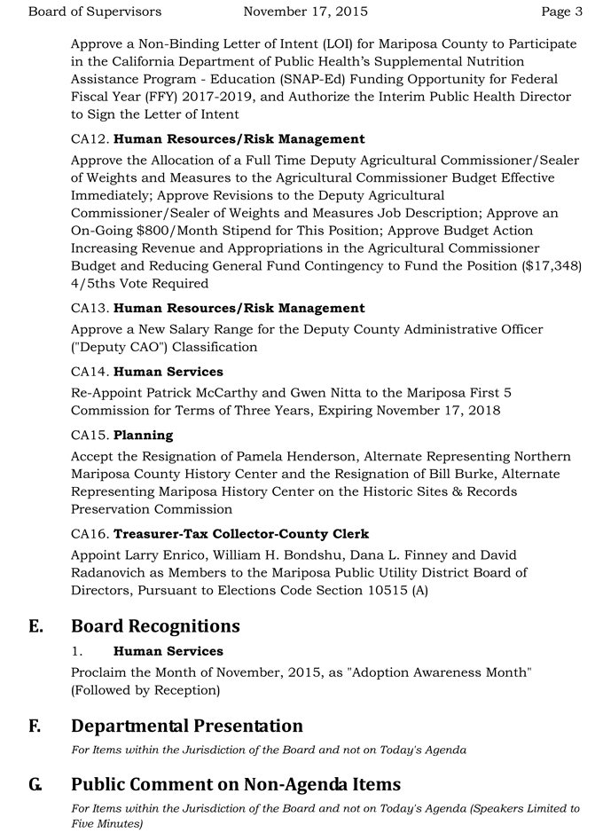 2015 11 17 mariposa county board of supervisors agenda 3
