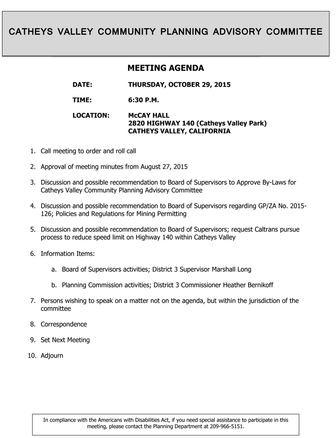 2015 10 29 catheys valley community planning advisory committee