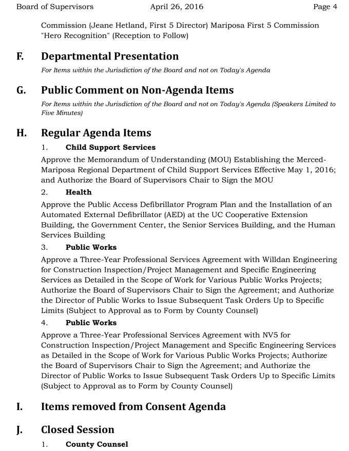 2016 04 26 mariposa county board of supervisors agenda april 26 2016 4