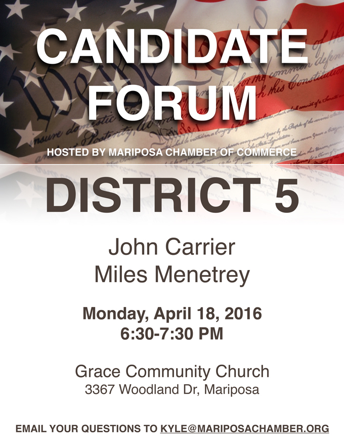 mariposa county candidates forum april 18 2016