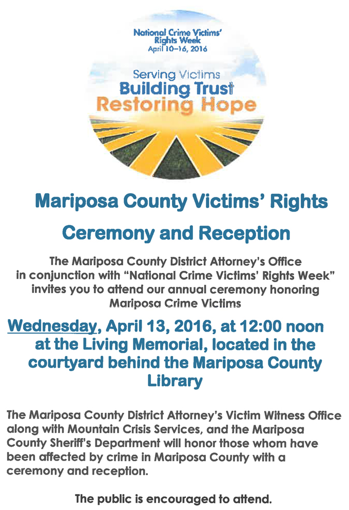 mariposa county victims rights ceremony april 13 2016