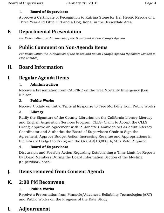 mariposa county board of supervisors meeting agenda january 26 2016 4