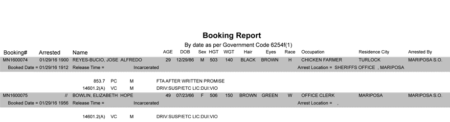 mariposa county booking report 1 29 2016