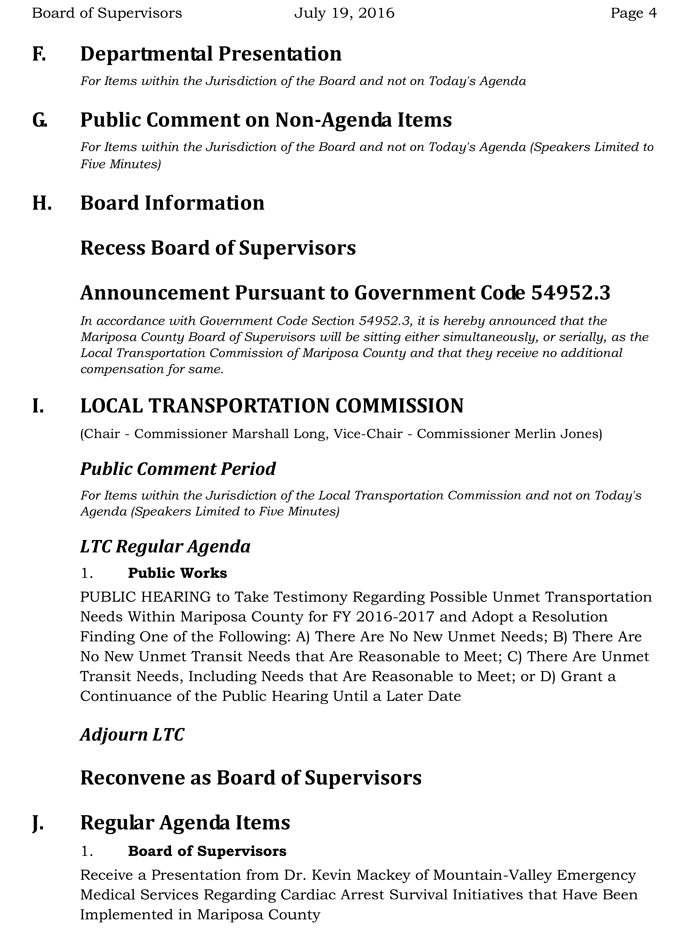 2016 07 19 mariposa county board of supervisors agenda july 19 2016 4