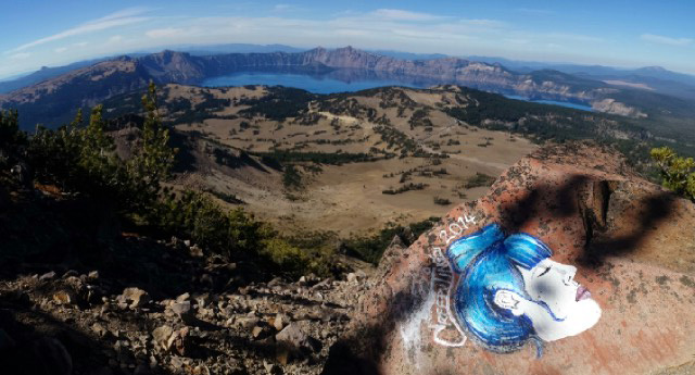 creepytings exhibit 10 crater lake before park defacement