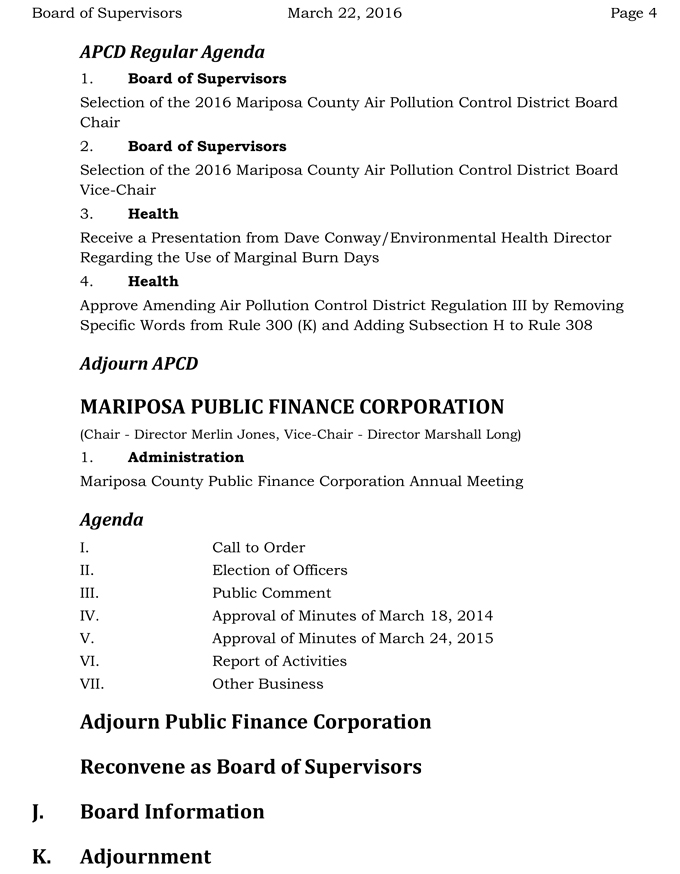 2016 03 22 mariposa county Board of Supervisors Public Agenda 1651 4