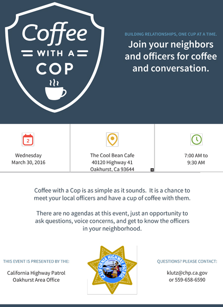 coffee with a cop oakhurst march 30 2016