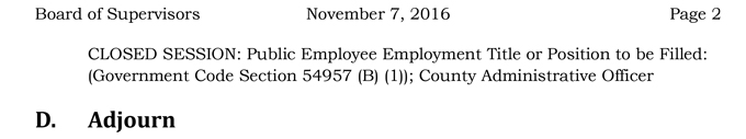 2016 11 07 mariposa county board of supervisors agenda monday november 7 2016 2