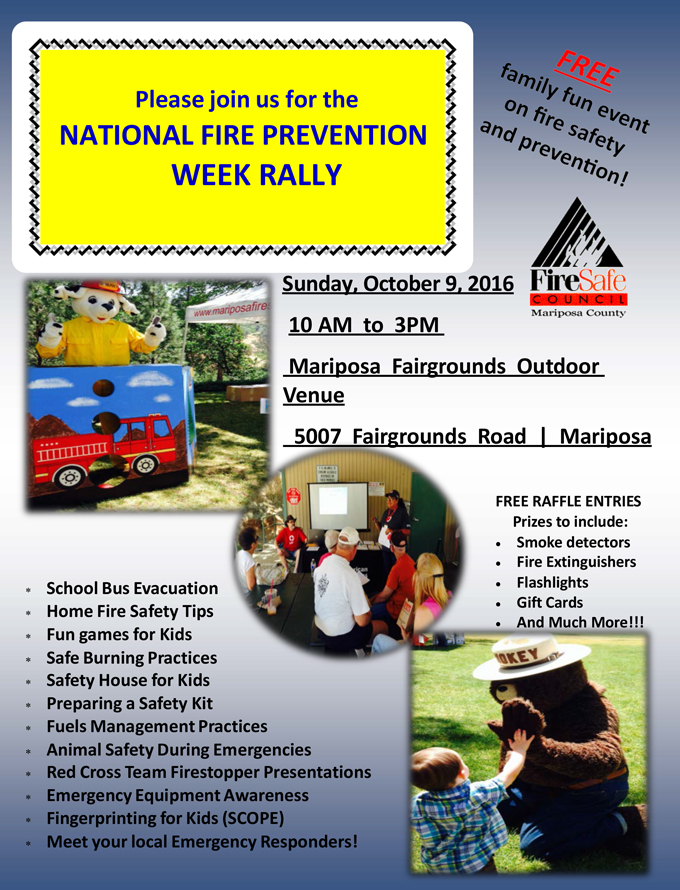 mariposa county fire prevention rally october 9 2016