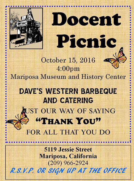 mariposa museum and history center docent flyer october 15 2016