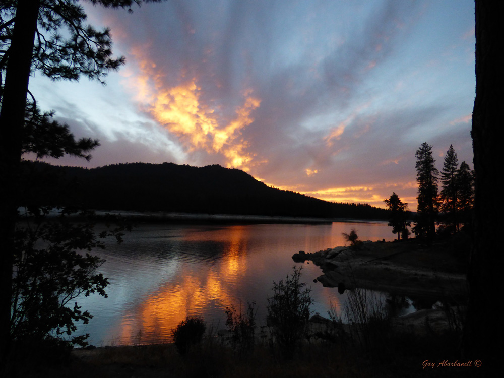 Sierra Art Trails Gay Abarbanell Sunset Bass Lake