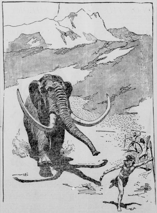 scene in california during the mammoth age coulterville san francisco call january8 1898