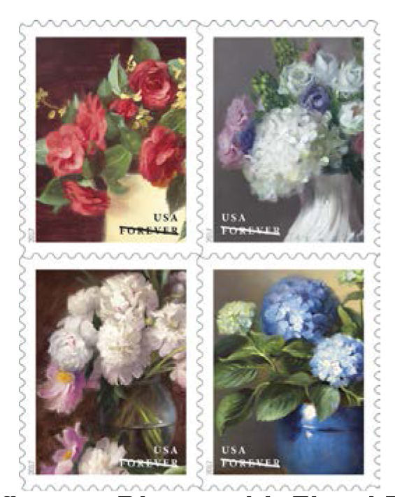 forever stamps floral bouquet