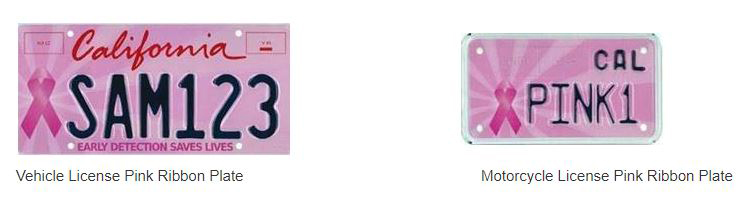 Pink Ribbon Breast Cancer LICENSE PLATE Awareness HELP SUPPORT THE FIGHT  NEW 