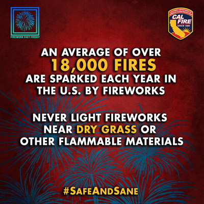 cal fire fire safety 4th of july