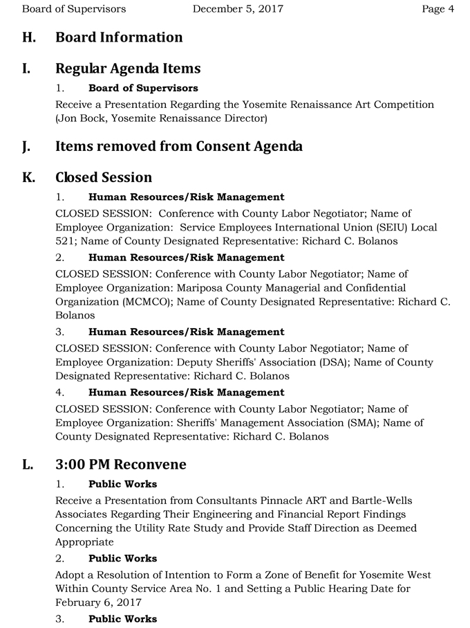 2017 12 05 mariposa county Board of Supervisors Agenda december 5 2017 4