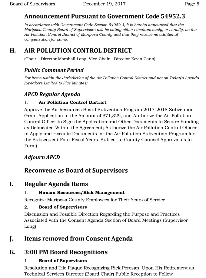 2017 12 19 mariposa county Board of Supervisors agenda december 19 2017 5