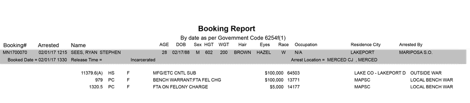 mariposa county booking report for february 1 2017