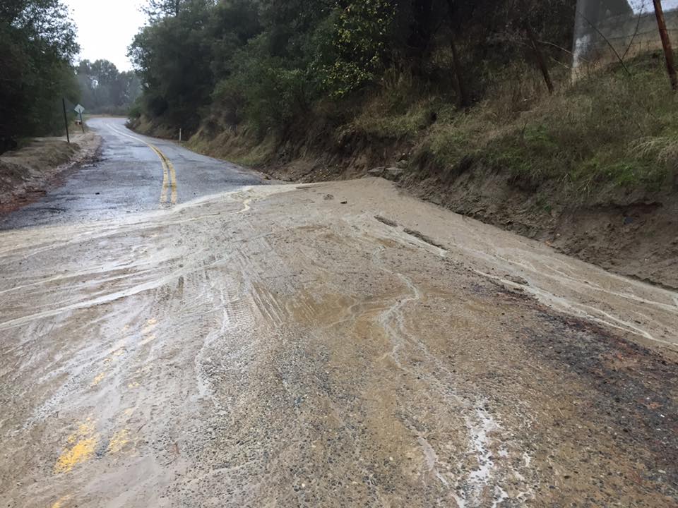 mariposa county roads closed kimble road january 4 2017